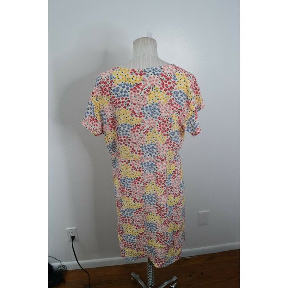 RAILS Helena Large Crepe Mini Dress Floral Button Front Flower Meadows White - Picture 3 of 7